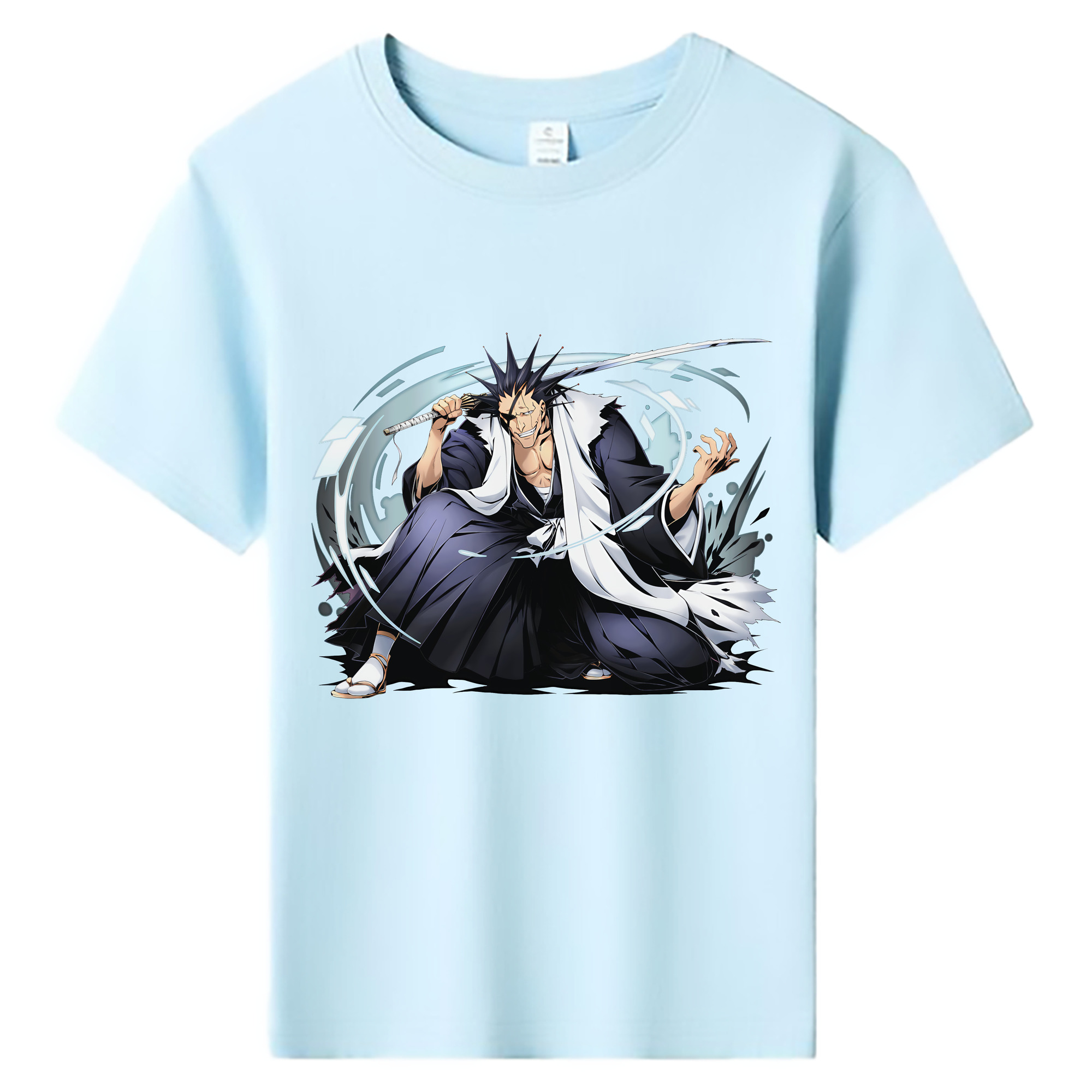 （画像用） ブリーチ ざらき けんぱち BLEACH Zaraki Kenpachi 綿100％キッズTシャツ（フロントプリント）